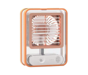 Portable Mini Air Cooler Humidification Spray Desktop USB Rechargeable Fan With Touch Control  - Similar Product Imag - ID 132872