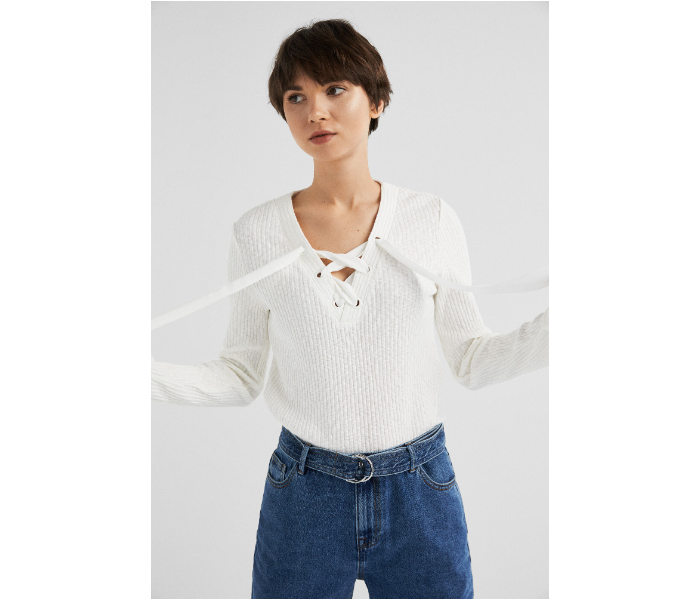 Springfield Ss19 Sweat Shirt Medium For Womens - White - Zoom Image 1